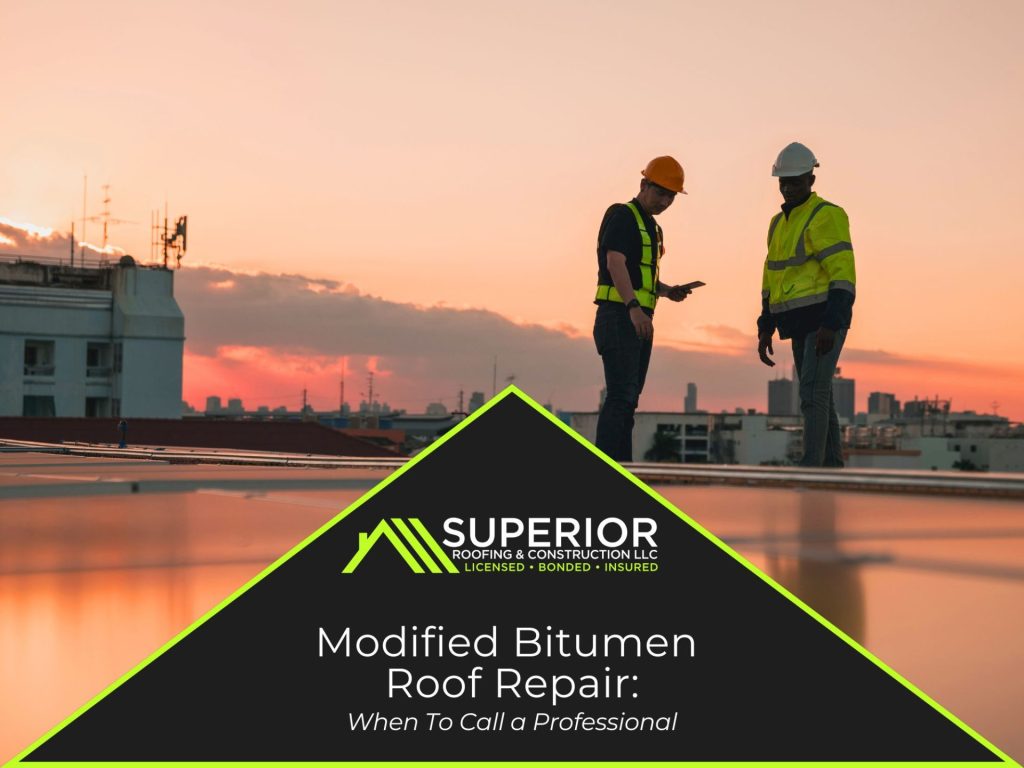 Modified bitumen roof repair when to call a professional